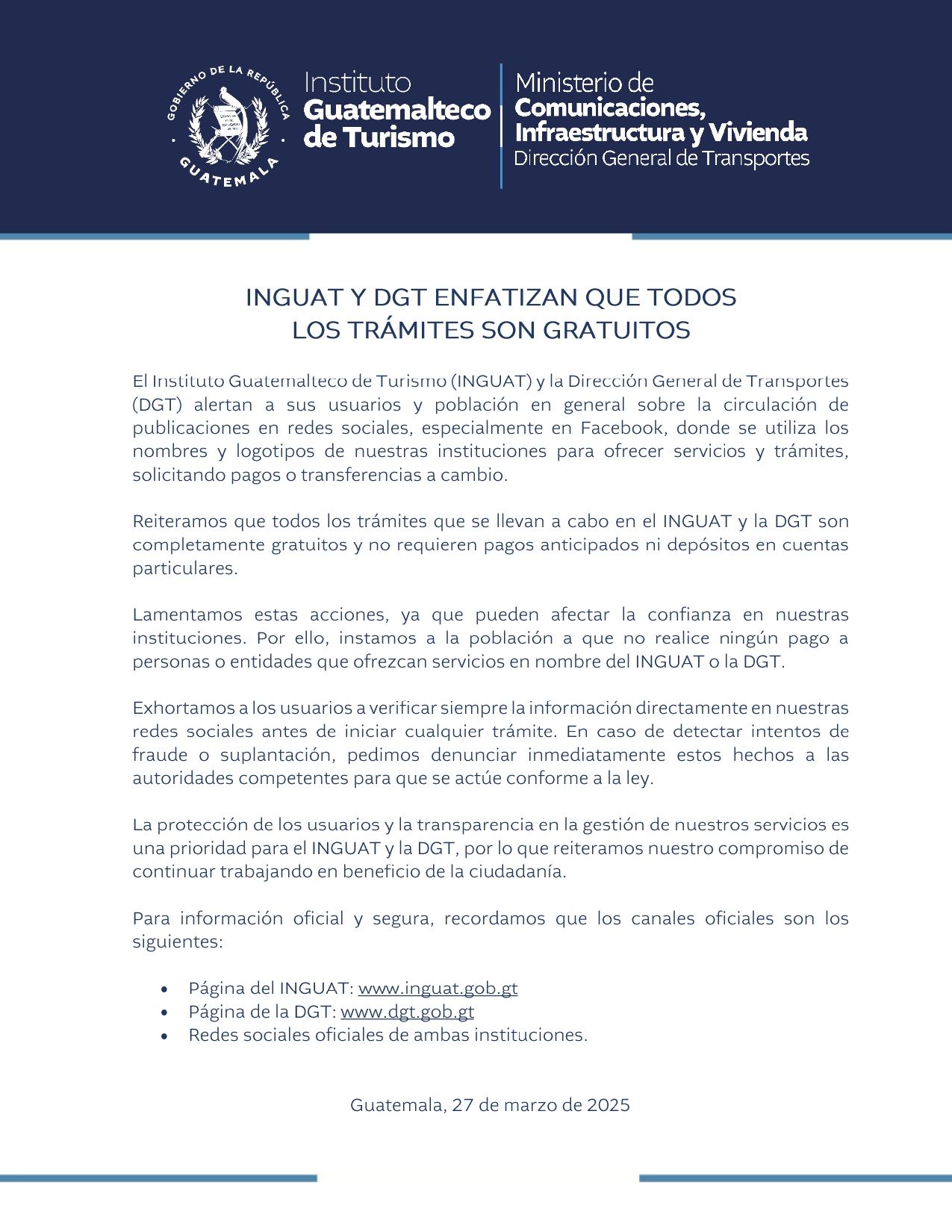 Comunicado