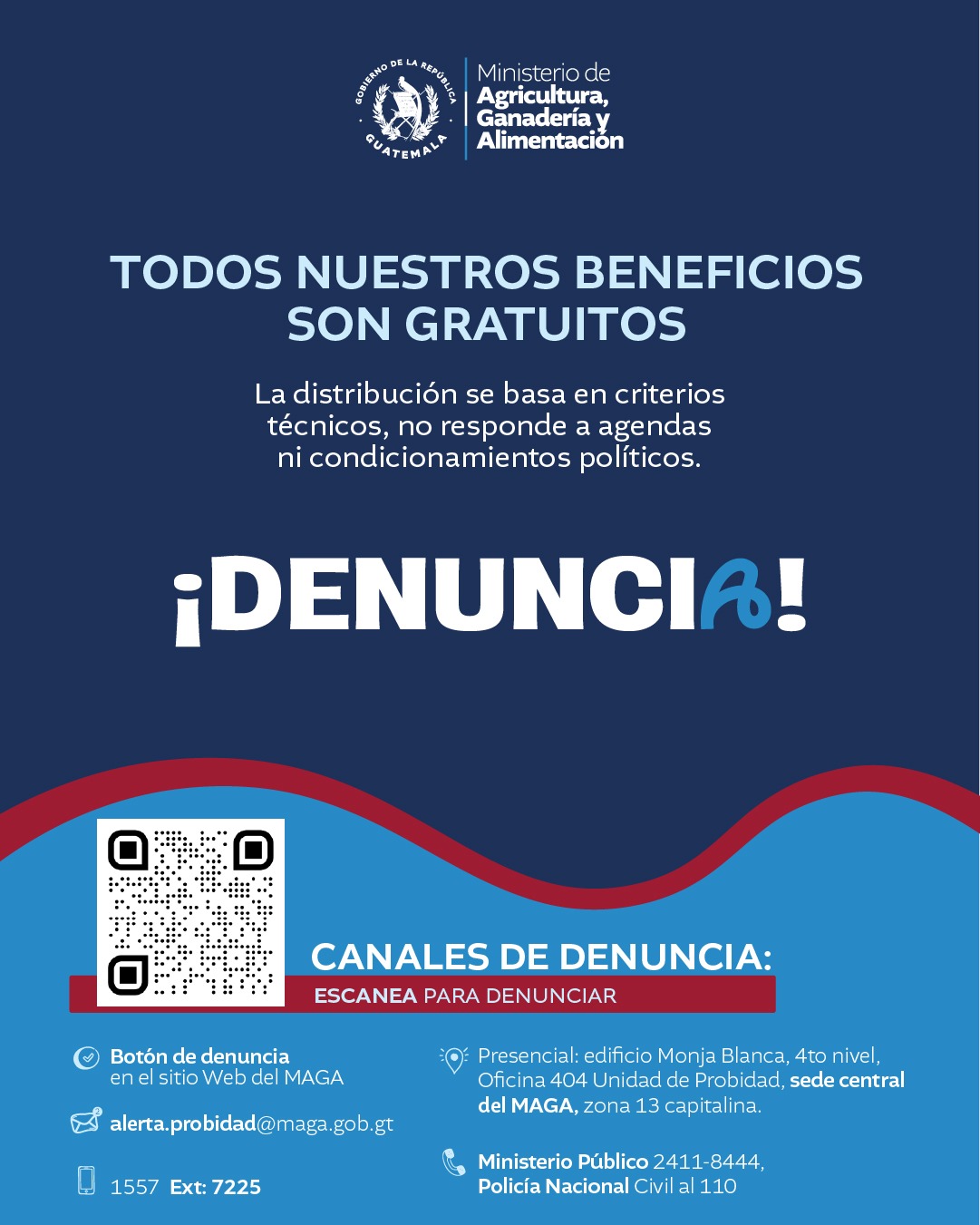 Todos nuestros beneficios son gratuitos