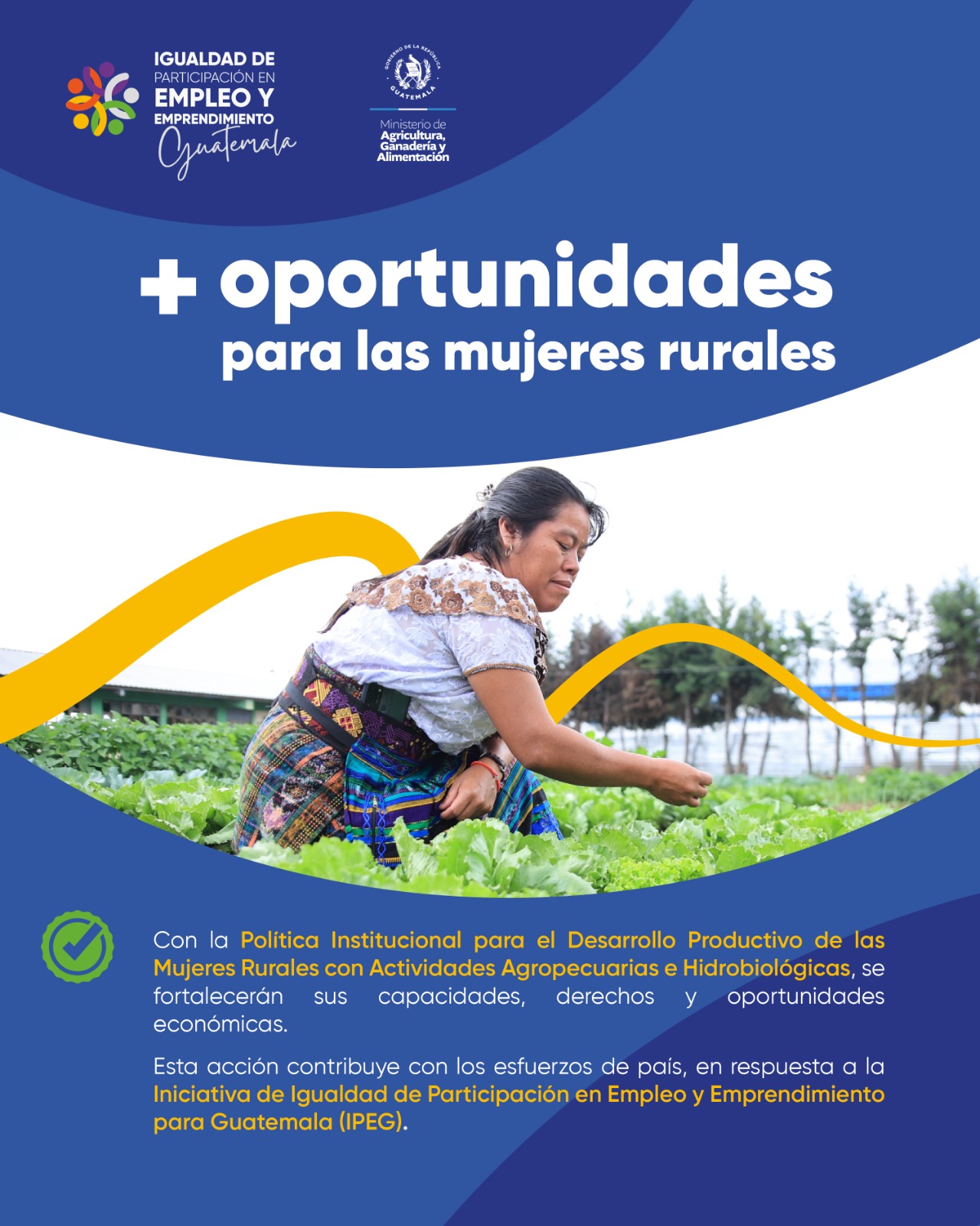 Más oportunidades para las mujeres del campo