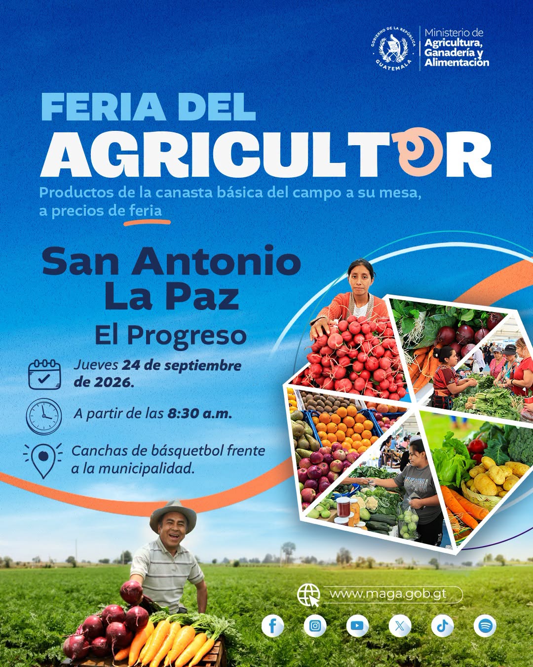 Feria del Agricultor en San Antonio La Paz