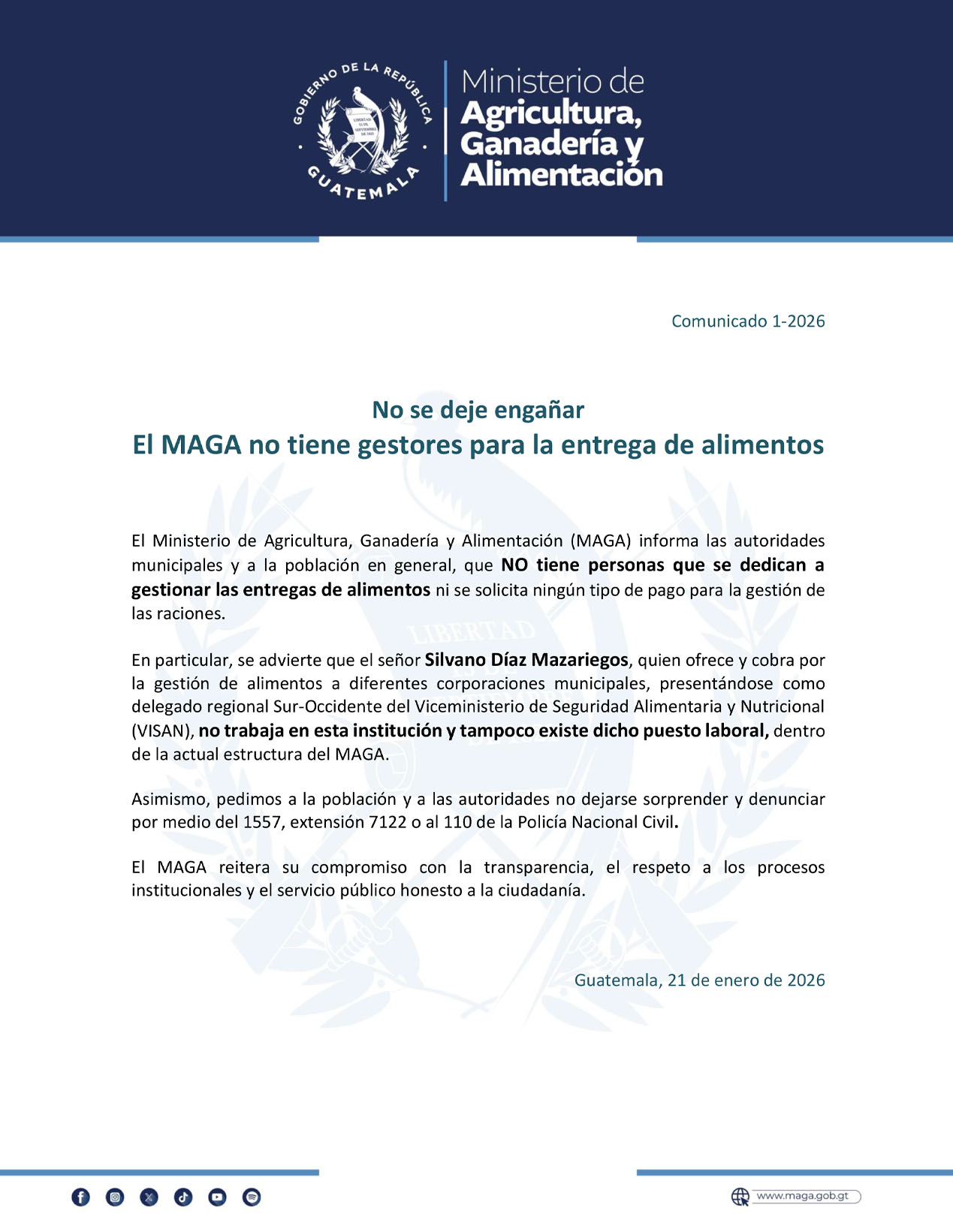 Comunicado 1-26