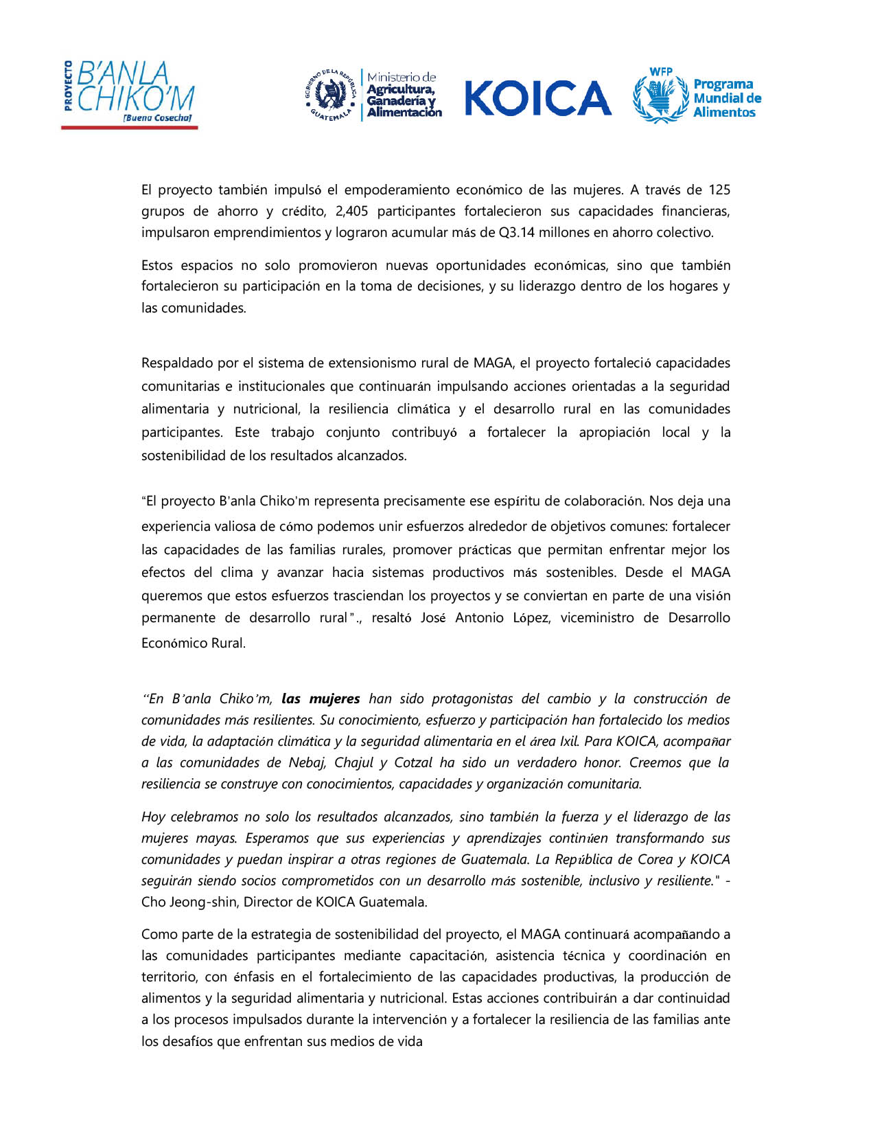 Comunicado