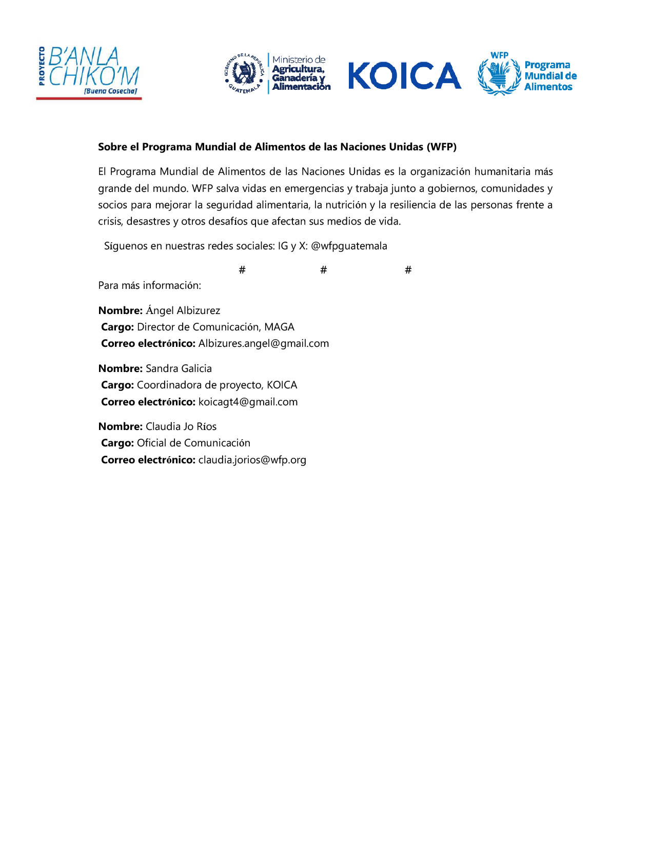 Comunicado