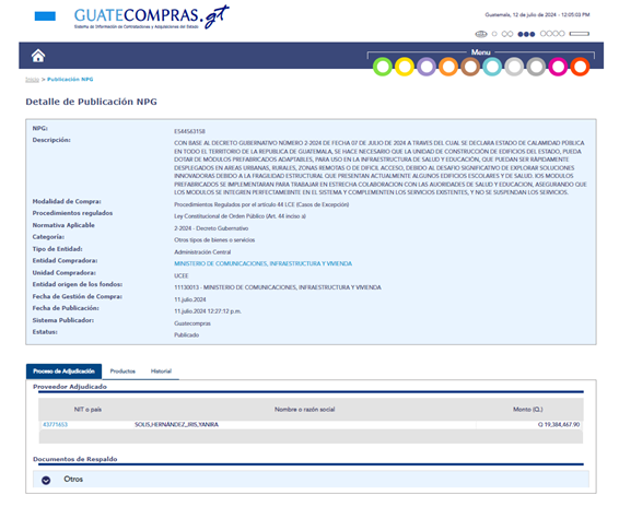 Guatecompras, UCEE