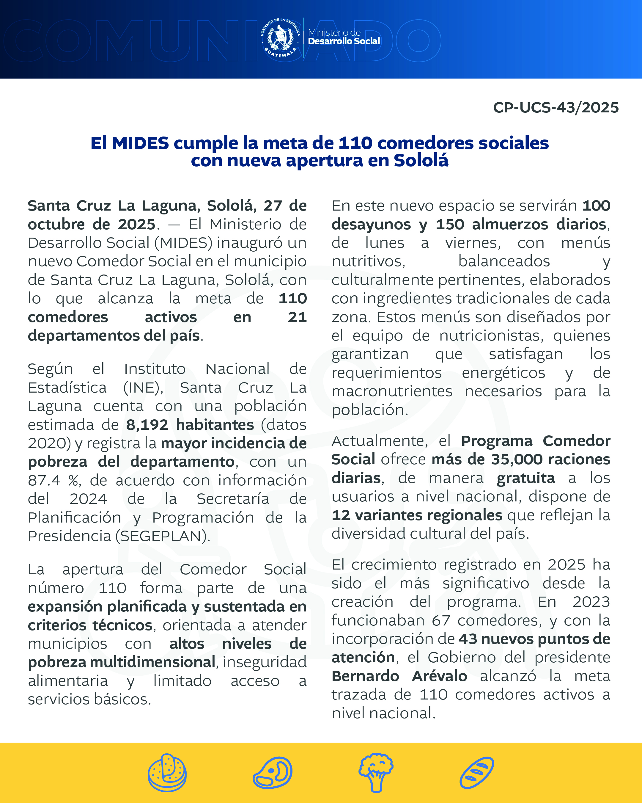 COMUNICADO COMEDOR 110 - 1