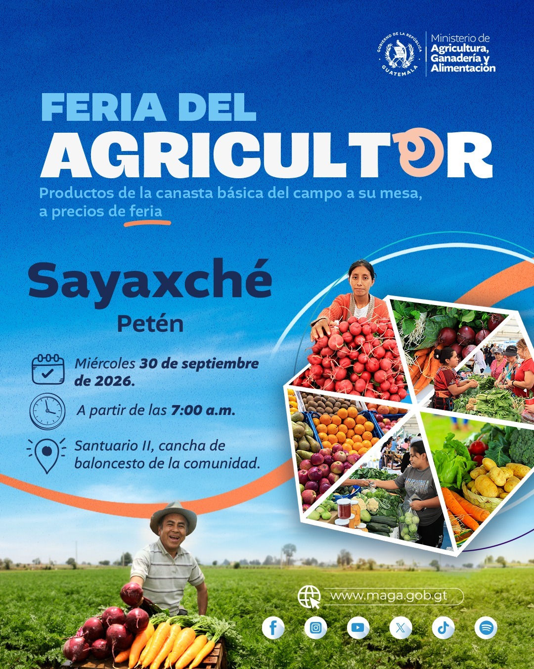 El sabor del campo llega a Sayaxché, Petén