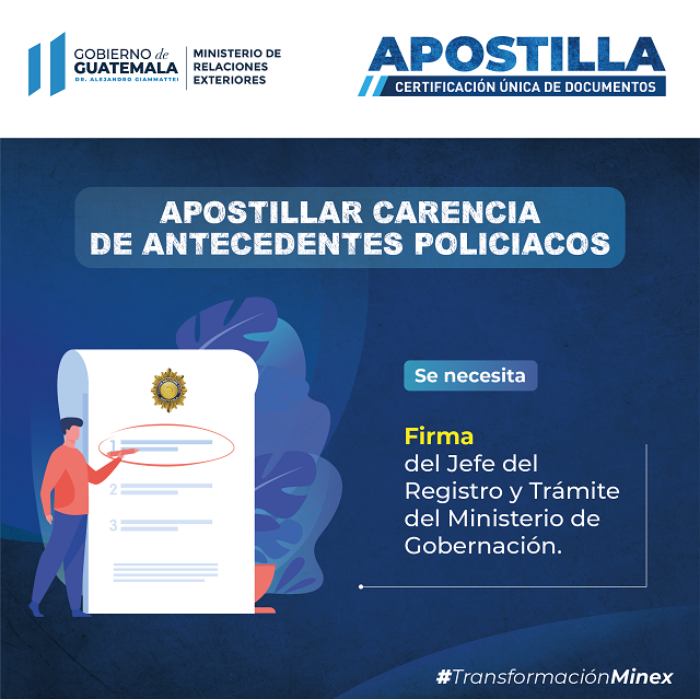 Apostilla, policiacos