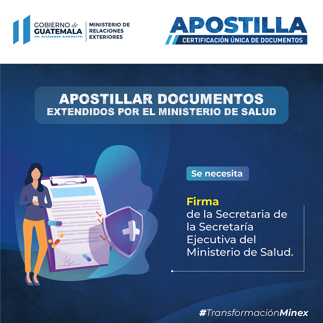 Apostilla, salud