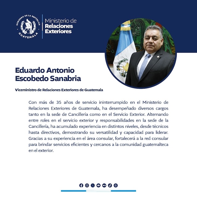 Vicecanciller Escobedo