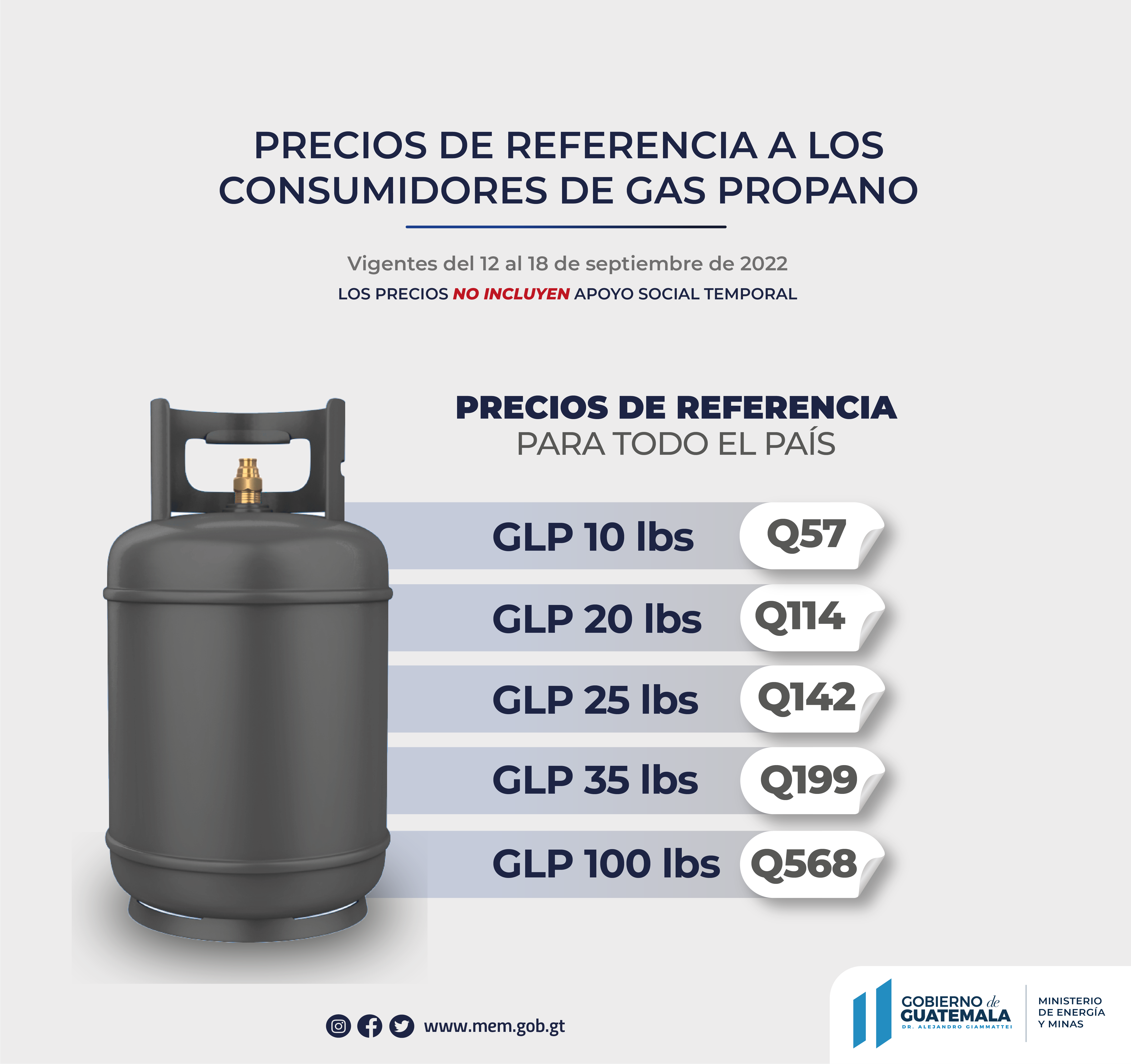PRECIOS MÁXIMOS DE REFERENCIA AL CONSUMIDOR DE DIÉSEL CON APOYO SOCIAL TEMPORAL EN ESTACIONES DE SERVICIO PRECIOS DE REFERENCIA AL CONSUMIDOR DE GASOLINAS REGULAR Y SÚPER SIN APOYO SOCIAL TEMPORAL EN ESTACIONES DE SERVICIO PRECIOS DE REFERENCIA AL CONSUMIDOR DE GAS LICUADO DE PETRÓLEO SIN APOYO SOCIAL TEMPORAL