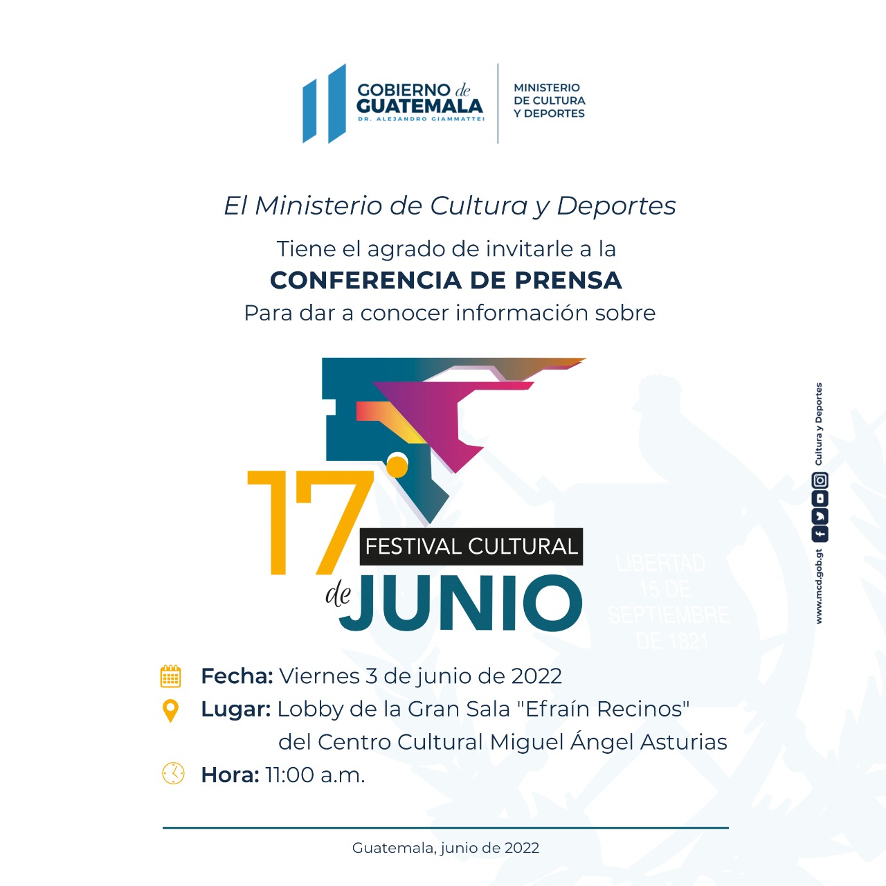 Conferencia de prensa Festival de Junio
