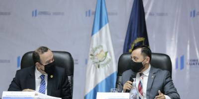 Gobernación presenta avances sobre seguridad al mandatario Giammattei