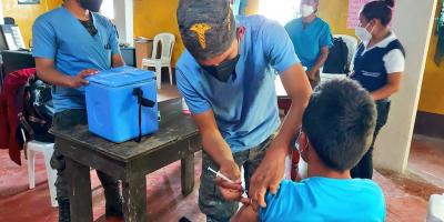 La Unidad Móvil de Vacunación, continúa desplazándose en zonas remotas de Huehuetenango