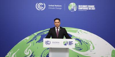 Ministro Mario Rojas Espino participa en la COP126 en Glasgow, Escocia.