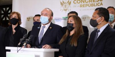 El Ministro de Economía, Antonio Malouf, durante su participación en conferencia de prensa con motivo de la entrega de la iniciativa de lkey para subsidiar el gas.