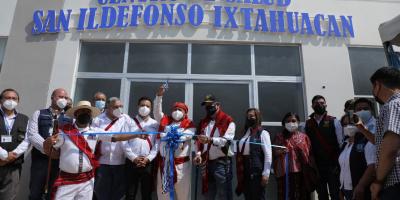 Presidente Alejandro Giammattei inaugura Centro de Salud en Huehuetenango