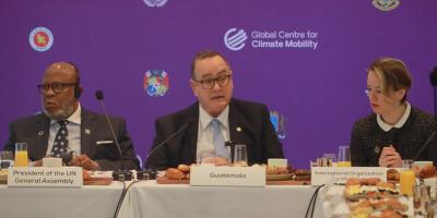 Presidente Giammattei participa en cumbre sobre movilidad climática