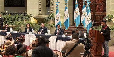 Presidente Bernardo Arévalo y Vicepresidenta Karin Herrera
