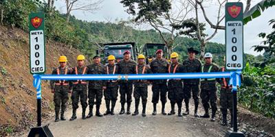 Ejército de Guatemala rehabilitó 1,000 kilómetros de la red vial terciaria durante el 2024.