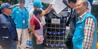 Reservorio de agua fortalece producción de familias en Jalapa