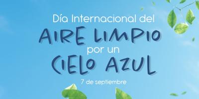 Día Internacional del aire limpio, cielo azul 