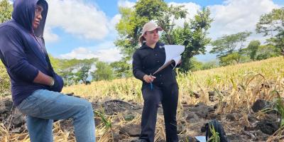 Extensionistas acompañan a productores de Ipala con monitoreos y medidas de resiliencia agrícola