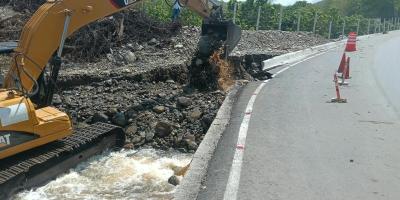 Paso provisional del puente Güijo continúa habilitado