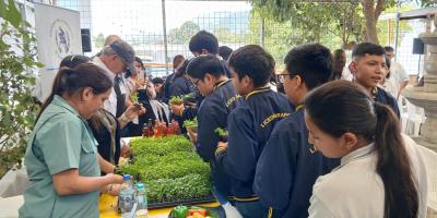 Acercamos la agricultura urbana y la nutrición a estudiantes