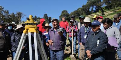Agricultores de Quetzaltenango capacitados en el sistema Keyline