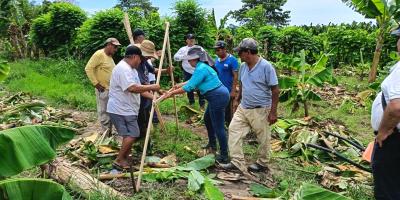 Establecen parcela demostrativa para el aprovechamiento de agua de lluvia