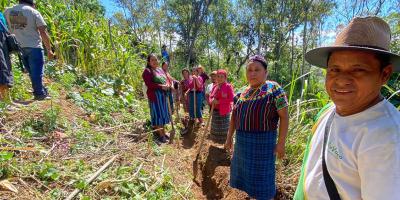 Promueven la sostenibilidad productiva y la infiltración de agua en Cubulco