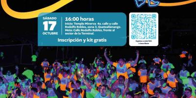 La Carrera Neón 3K llega a Quetzaltenango