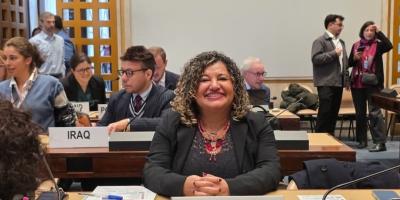 Dra. Zulma Calderón, durante segundo período de sesiones Grupo de Trabajo Intergubernamental sobre los Derechos Humanos de las Personas Mayores en Ginebra Suiza.