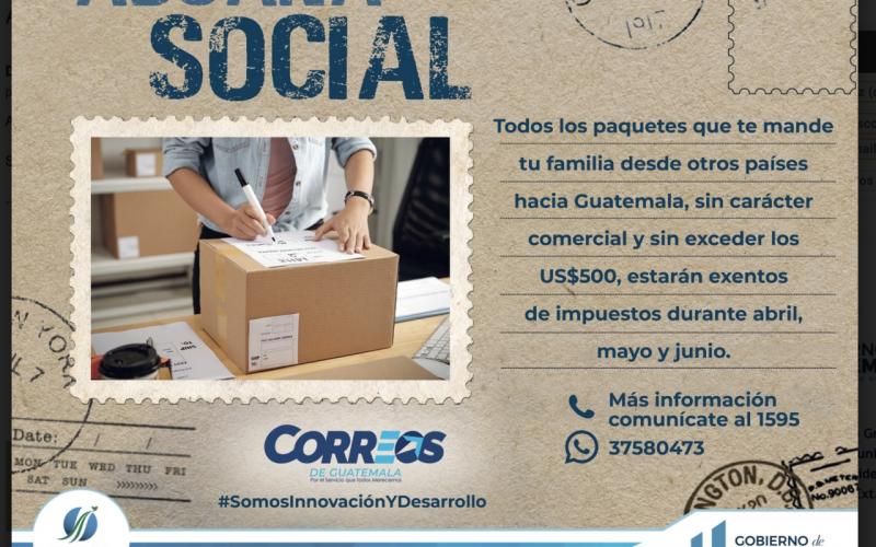 Usuarios en el extranjero podrán hacer envíos sin carácter comercial 