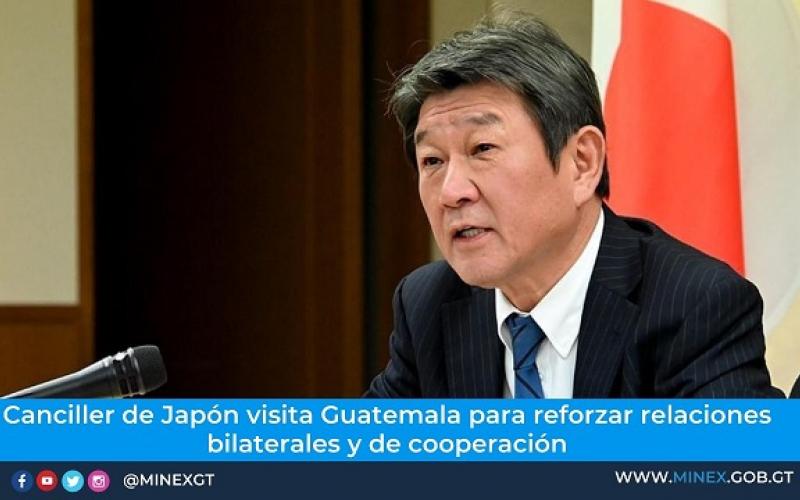 Canciller de Japón. Foto de la Cancillería de Japón.