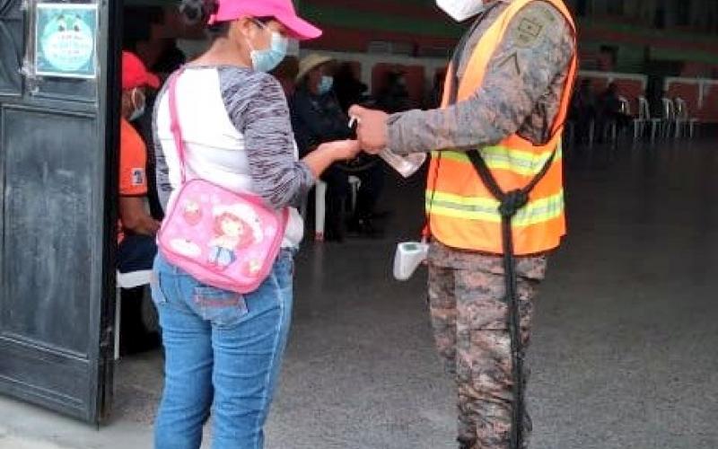 Brigada de Artillería de Campaña apoya el Plan Nacional de Vacunación.