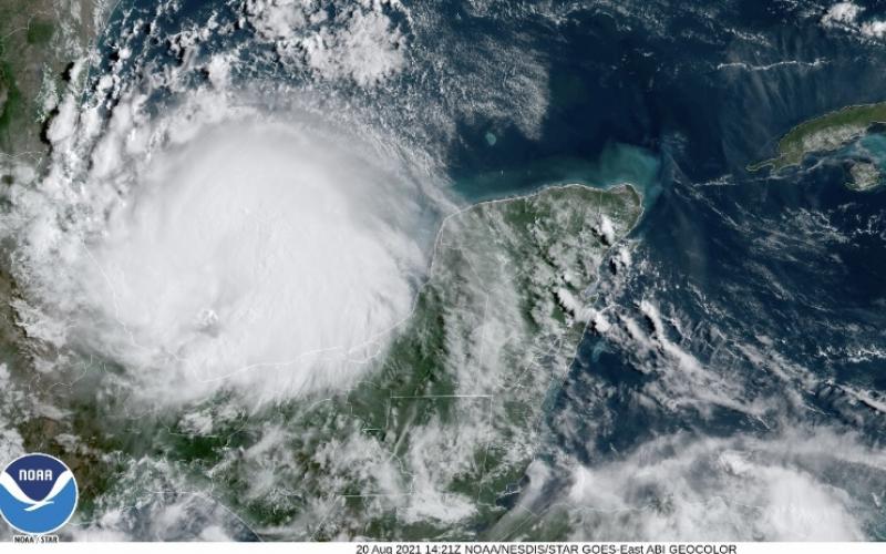 Imagen satelital. Fuente: NOAA.