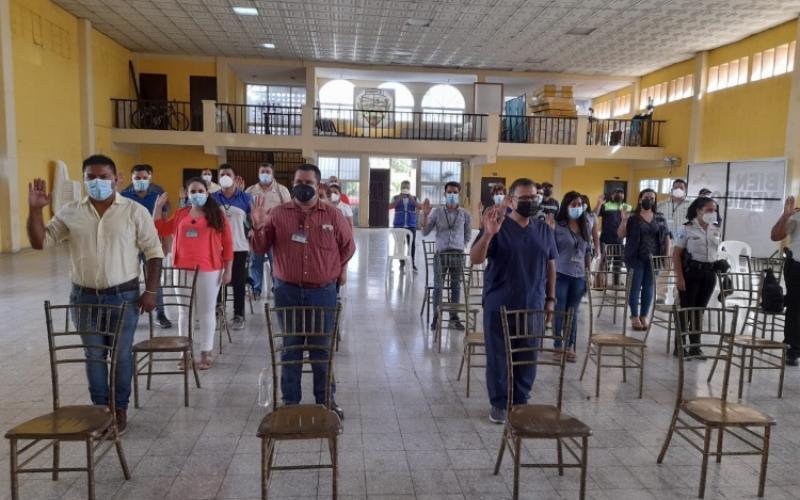 Acreditación y juramentación de Coordinadora Municipal para la Reducción de Desastres -COMRED- Zacapa, Zacapa.