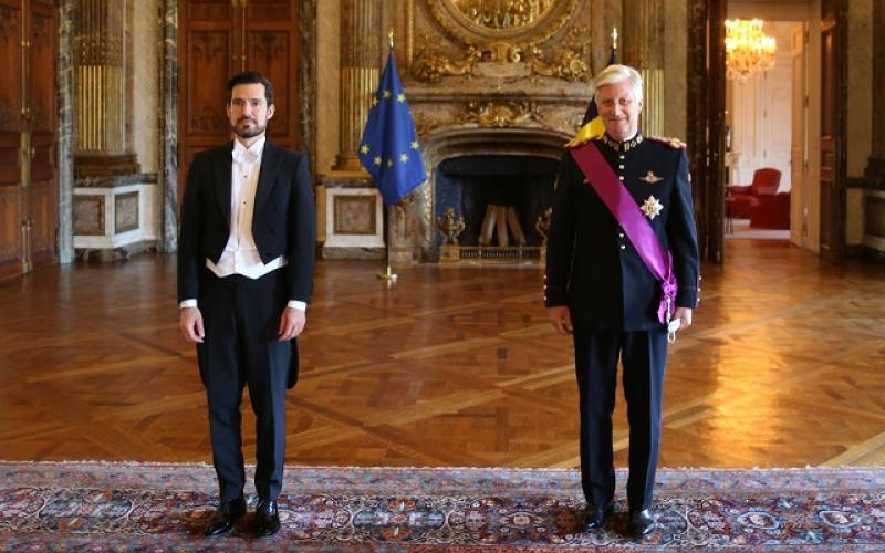 Presentación de Cartas Credenciales al rey de Bélgica