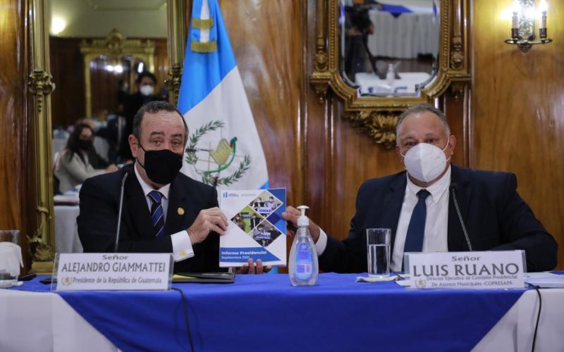 Ing. Luis Ruano Y Presidente Dr. Alejandro Giammattei
