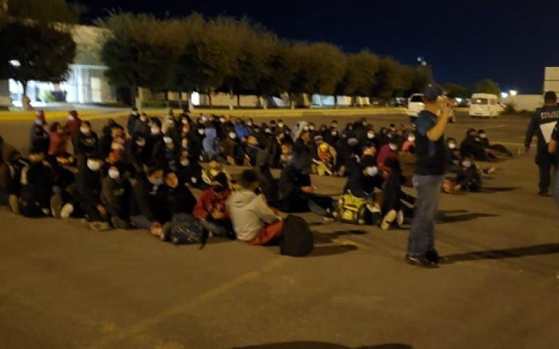 Migrantes en México.