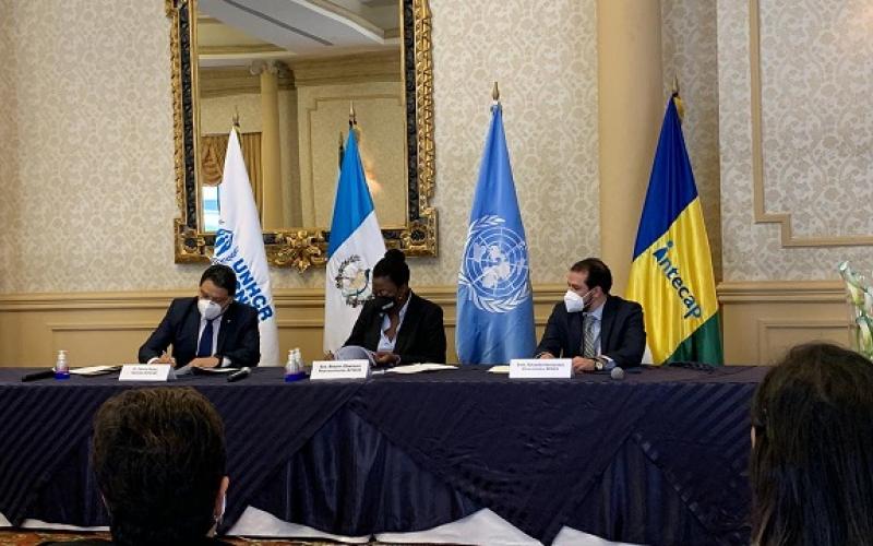 Firma de Carta de Entendimiento entre Intecap y Acnur.