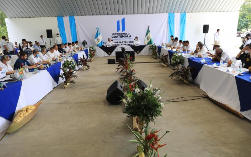 Reunión con autoridades locales de Escuintla 