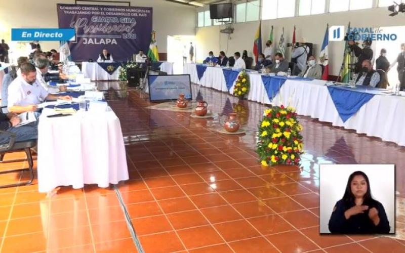 Reunión de la Cuarta Gira Presidencial realizada en Jalapa.