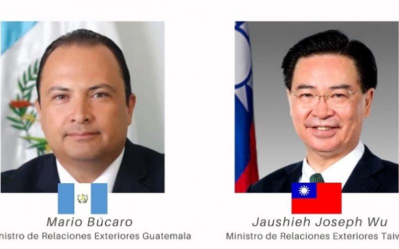 Canciller de Guatemala aborda temas de agenda bilateral con su homólogo de Taiwán