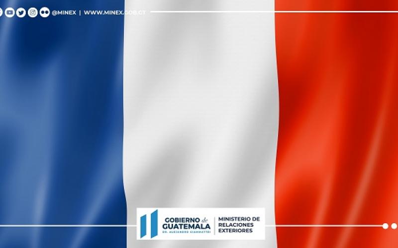 Guatemala felicita a Francia por las elecciones presidenciales celebradas el 24 de abril de 2022 