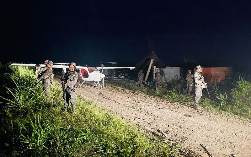 Ejército de Guatemala localizó aeronave en La Gomera, Escuintla