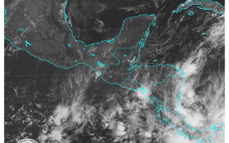 Imagen satelital. Fuente: INSIVUMEH.