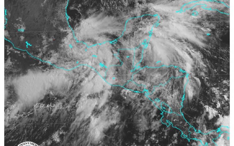 Imagen satelital. Fuente: INSIVUMEH.