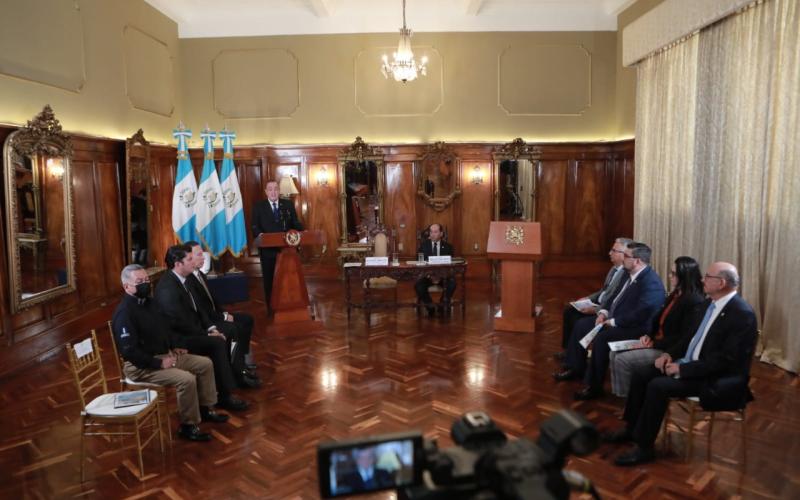 Conferencia de prensa del presidente Alejandro Giammattei 